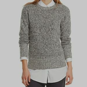 GAP Cable Knit Cotton Sweater Black and White XS